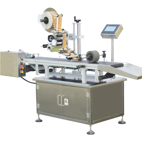 Аутоматска машина за етикетирање округле боце са машином за штампање датума.